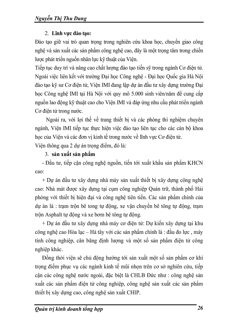 image for page Kết quả hoạt động kinh doanh của Viện máy & dụng cụ công nghiệp trong những năm gần đây