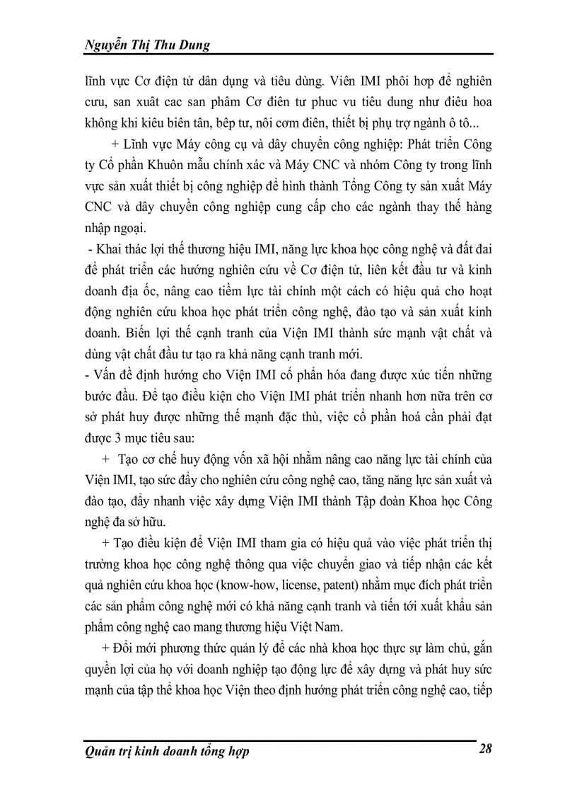 image for page Kết quả hoạt động kinh doanh của Viện máy & dụng cụ công nghiệp trong những năm gần đây