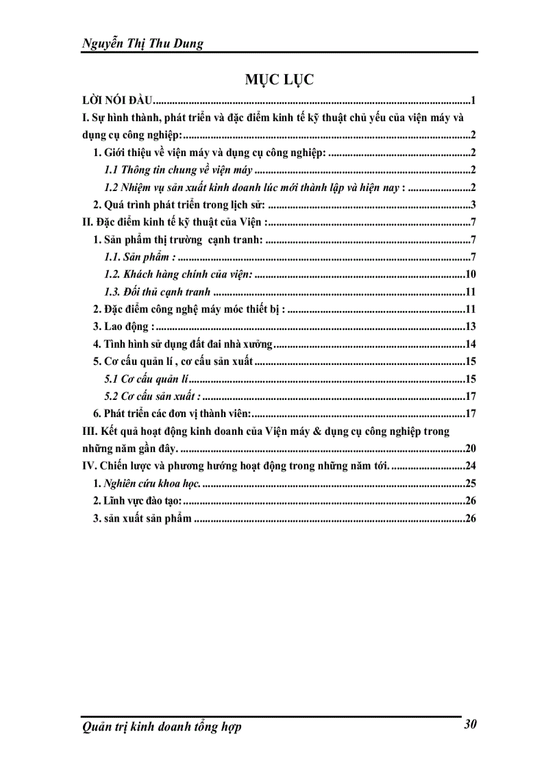 image for page Kết quả hoạt động kinh doanh của Viện máy & dụng cụ công nghiệp trong những năm gần đây