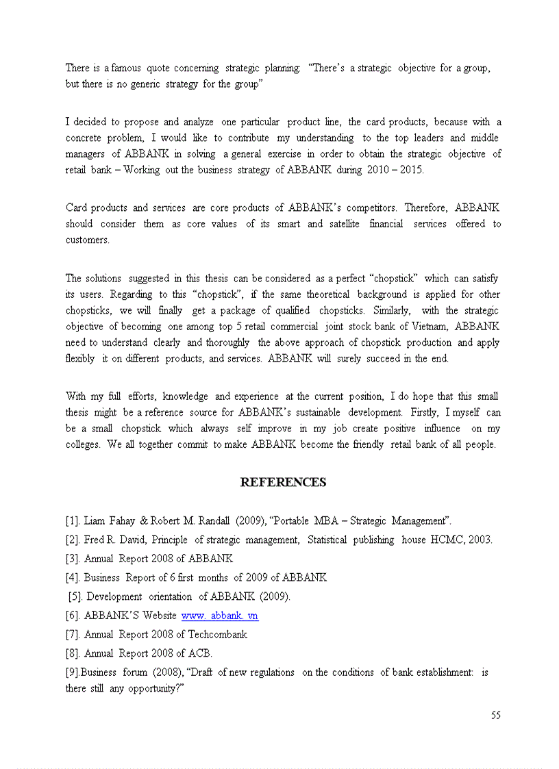 image for page Research dissertation “consumer banking business stratergy of abbank period 2010 - 2015”