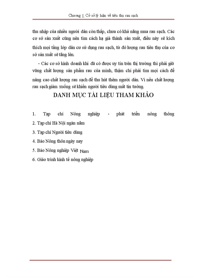 image for page Tình hình tiêu thụ rau sạch trên địa bàn hà nội