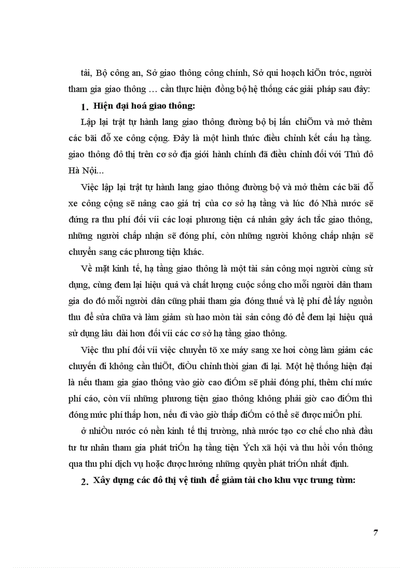 image for page Một số Giải pháp nhằm hạn chế ùn tắc giao thông trên địa bàn thành phố Hà Nội