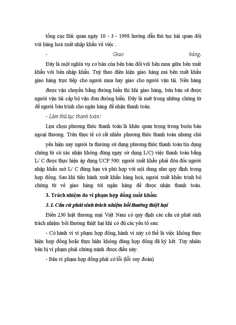 image for page Chế độ ký kết và thực hiện hợp đồng xuất khẩu giày ở công ty Cao su Hà nội (HARCO)