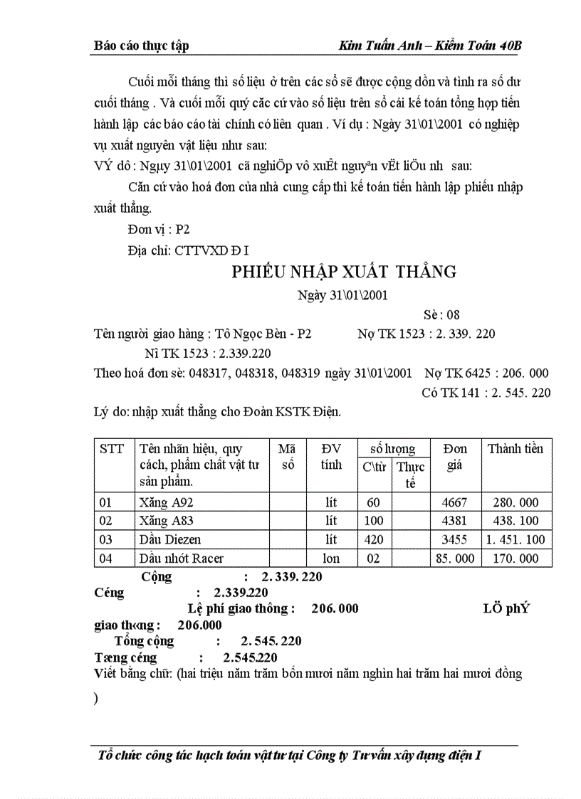 image for page Báo cáo tổng hợp về Công ty tư vấn xây dựng điện I