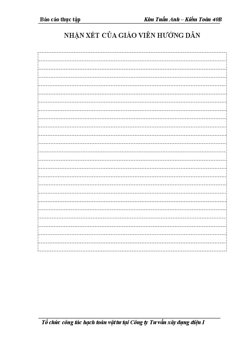 image for page Báo cáo tổng hợp về Công ty tư vấn xây dựng điện I