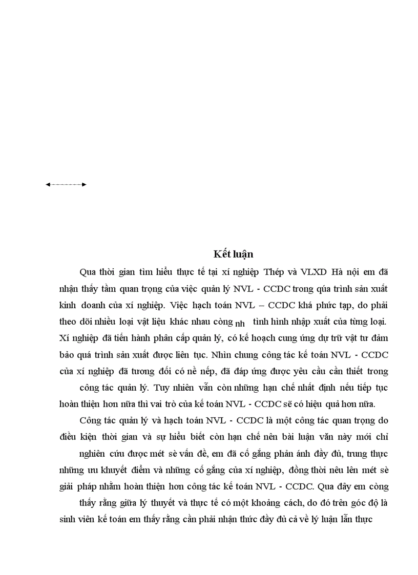 image for page Một số ý kiến đề xuất nhằm hoàn thiện công tác kế toán NVL - CCDC tại xí nghiệp Thép và VLXD Hà nội.