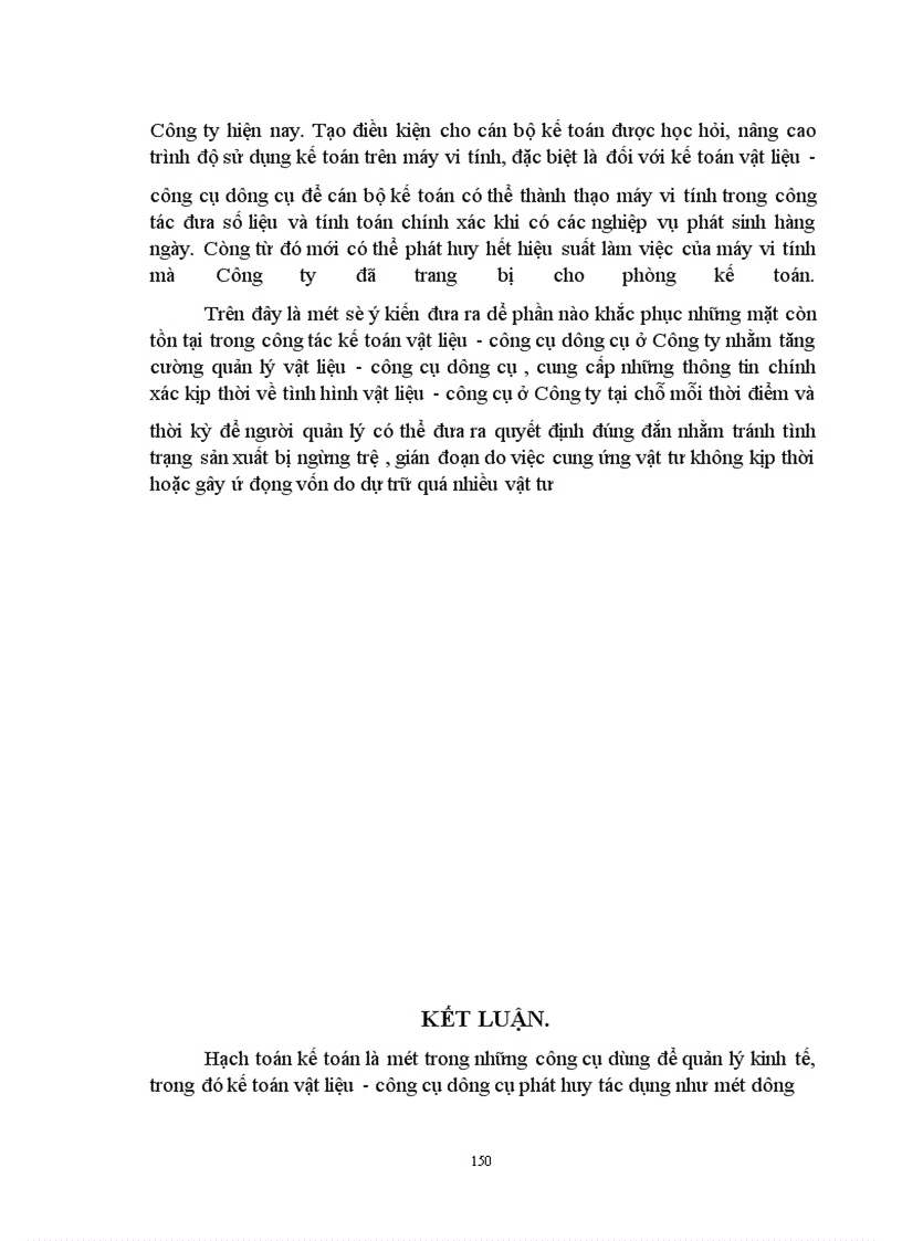 image for page Một số ý kiến nhằm hoàn thiện công tác kế toán vật liệu - công cụ dụng cụ tại Công ty may Hưng Việt.