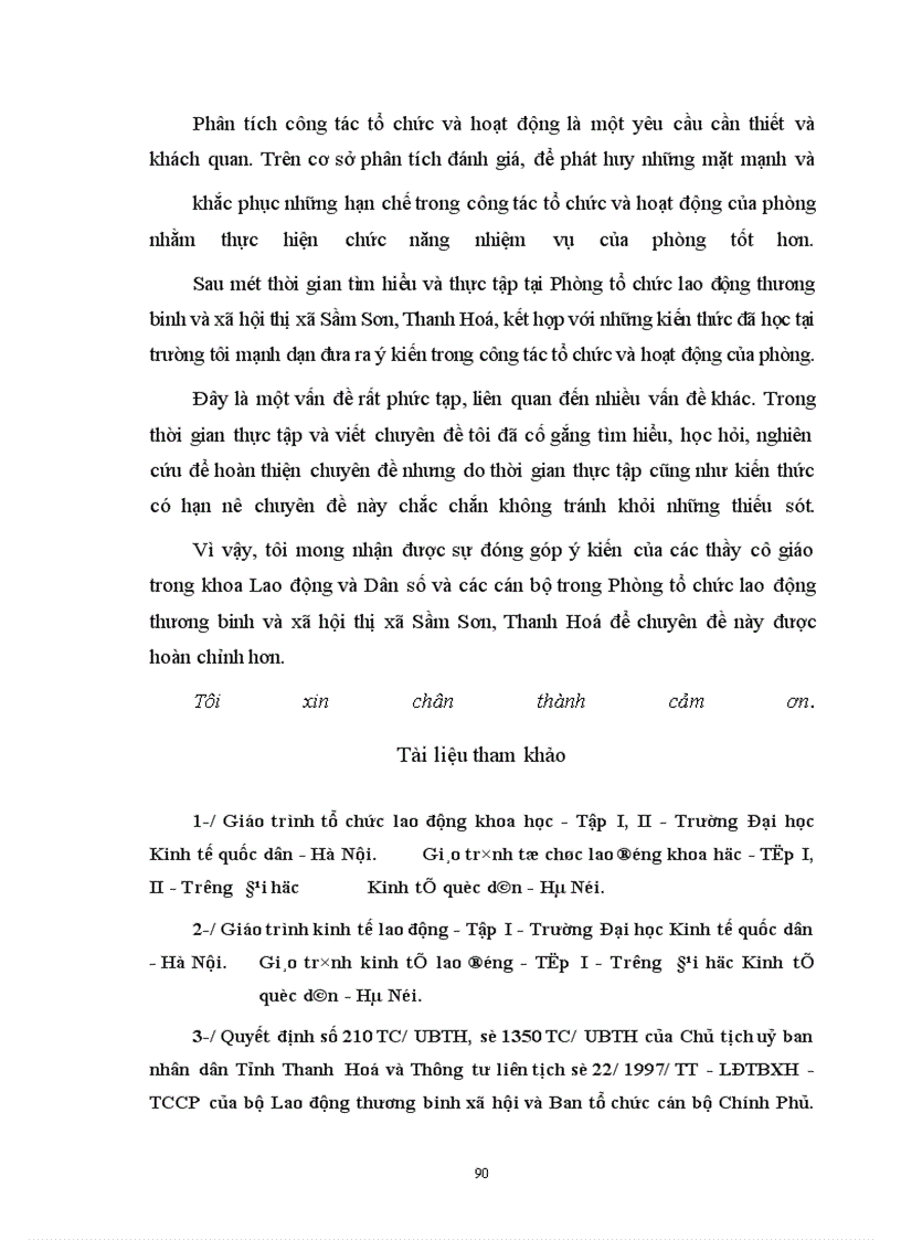 image for page Hoàn thiện công tác tổ chức hoạt động của phòng tổ chức lao động- thương binh- xã hội thị xã Sầm Sơn, Thanh Hoá