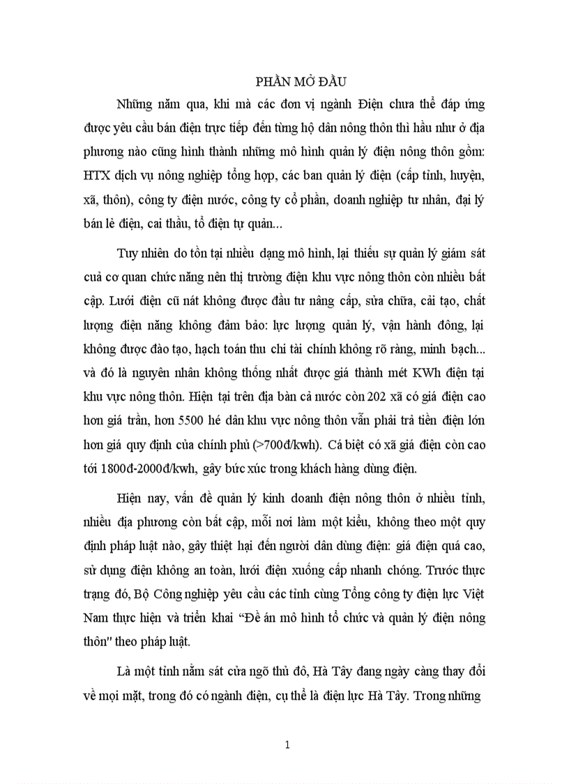 image for page Thực trạng mô hình quản lý điện nông thôn tỉnh Hà Tây