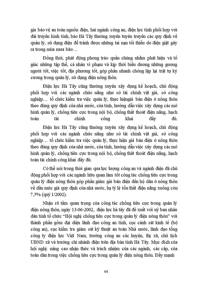 image for page Thực trạng mô hình quản lý điện nông thôn tỉnh Hà Tây