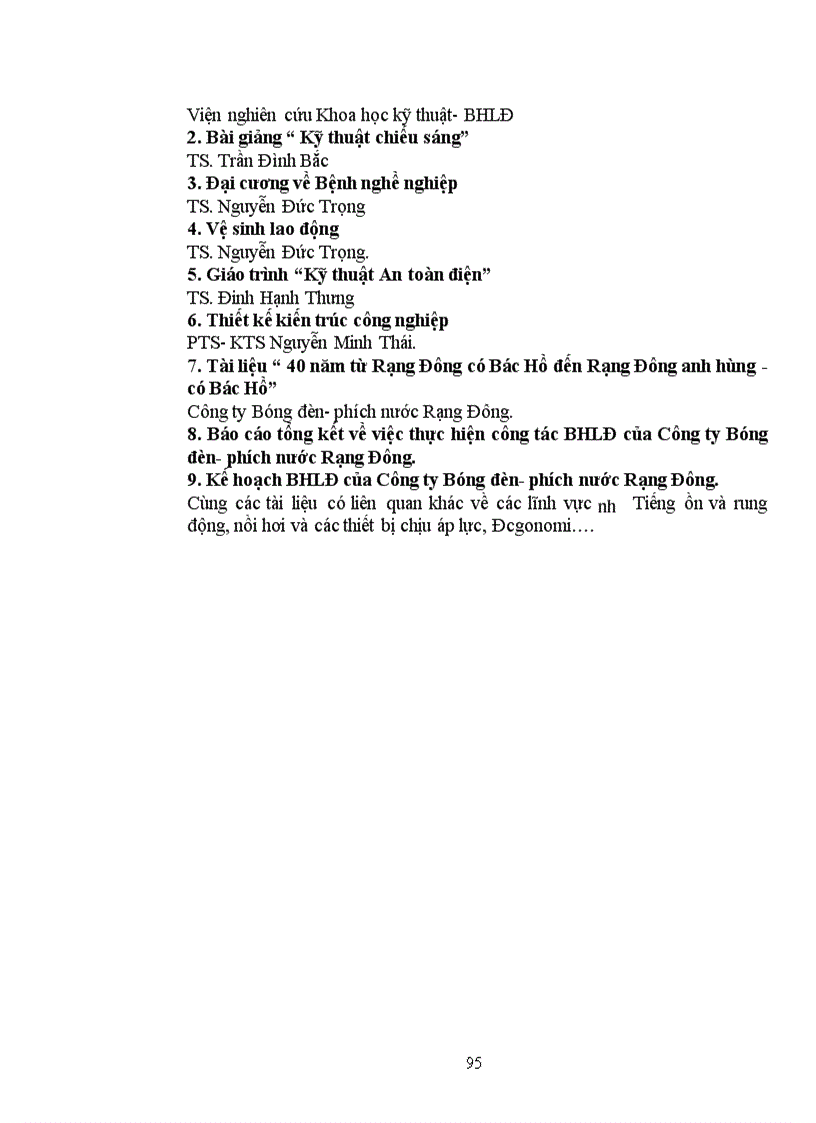 image for page Thực trạng công tác BHLĐ tại công ty Bóng đèn- phích nước Rạng Đông