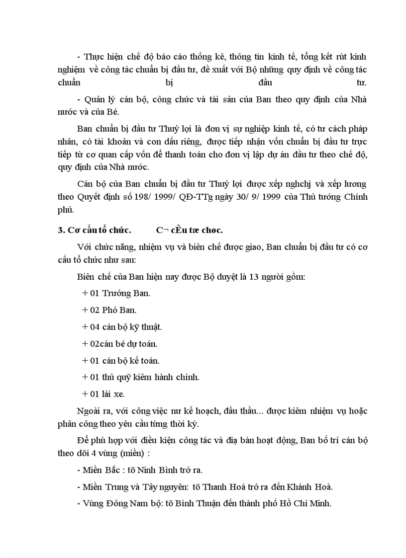 image for page Cơ cấu tổ chức, chức năng nhiệm vụ và quá trình phát triển của Ban chuẩn bị đầu tư.