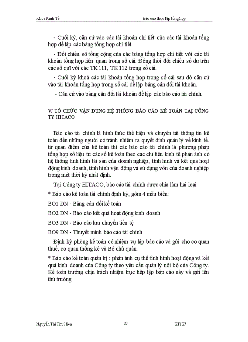 image for page Đánh giá tình hình tổ chức hạch toán kế toán tại Công ty HITACO