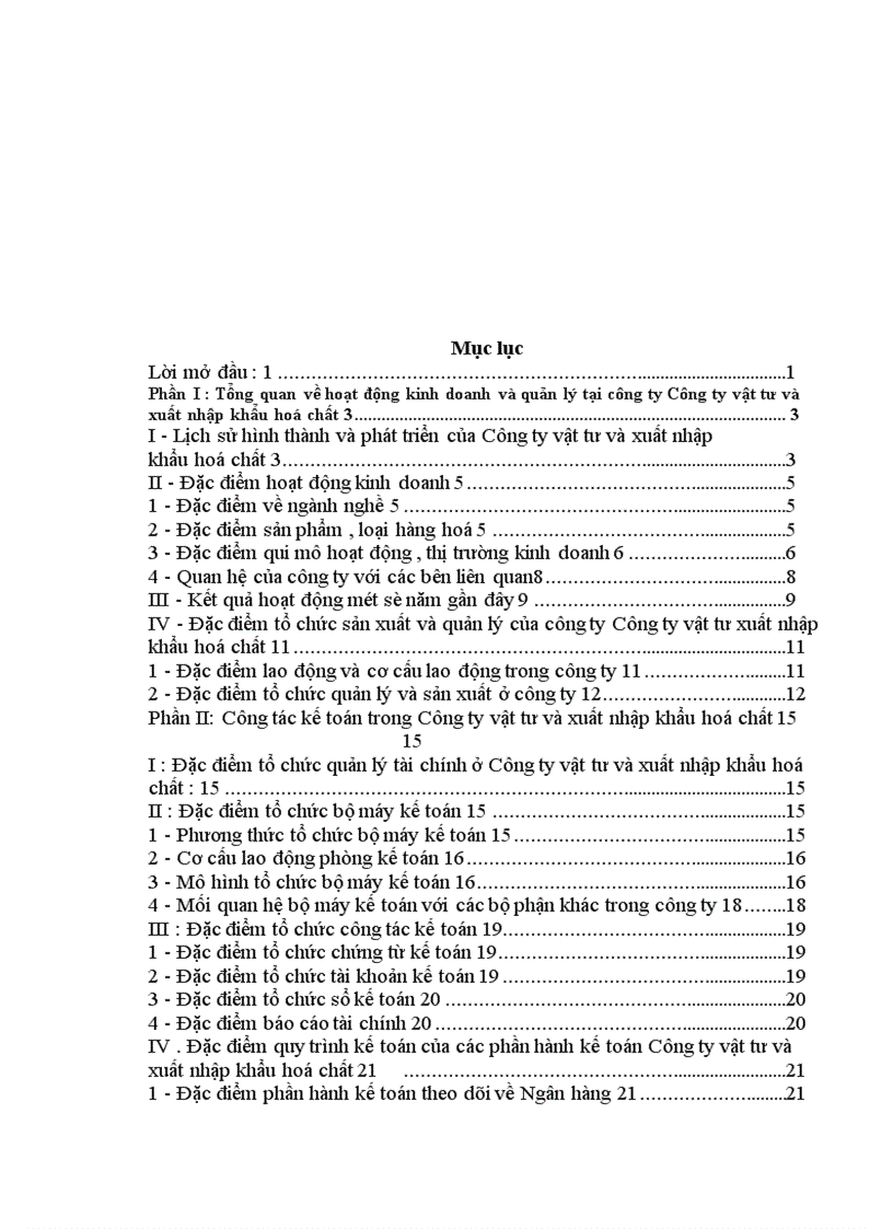 image for page Nhận xét và đánh giá chung về Công ty vật tư và xuất nhập khẩu hoá chất .