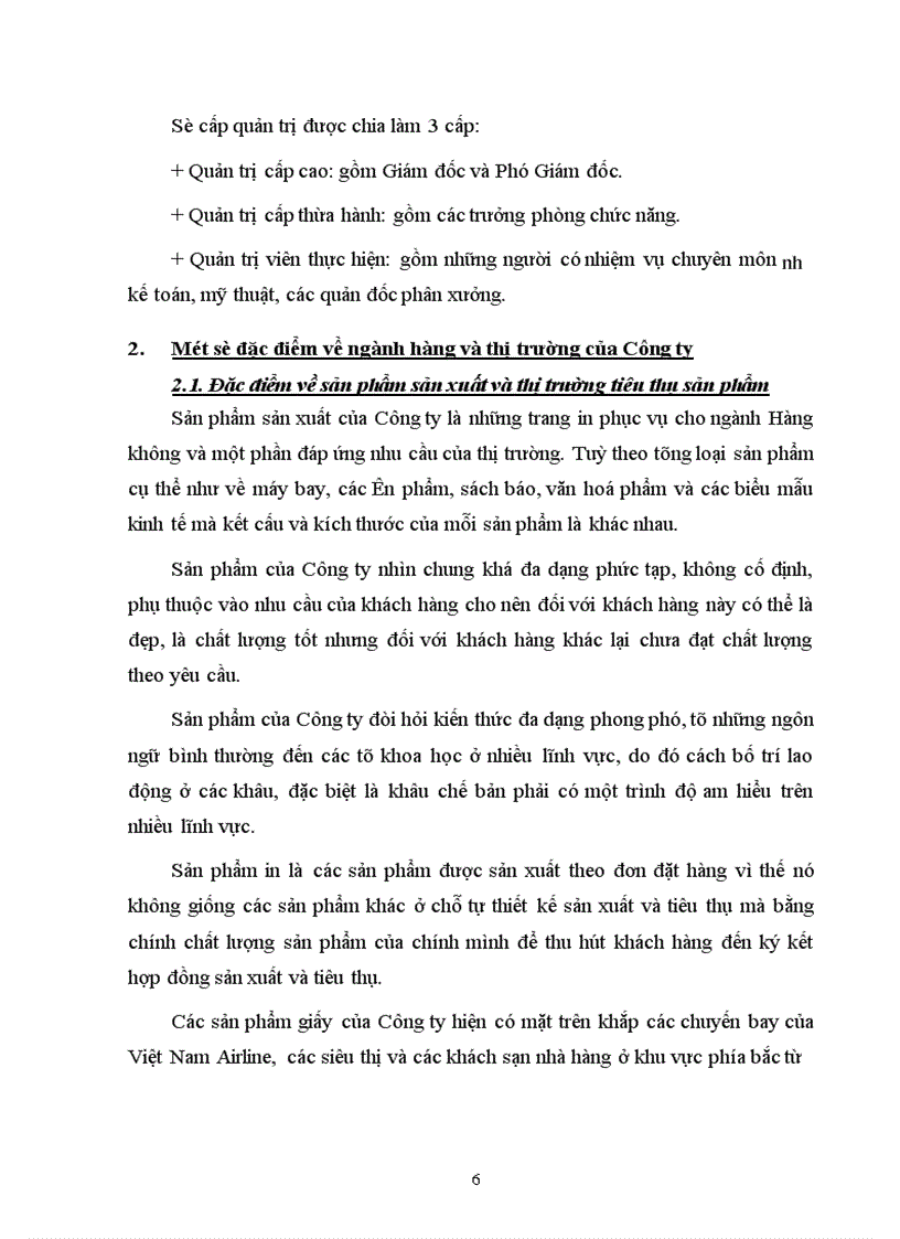 image for page Đánh giá khái quát về hiệu quả sản xuất kinh doanh của Công ty in Hàng không trong những năm gần đây