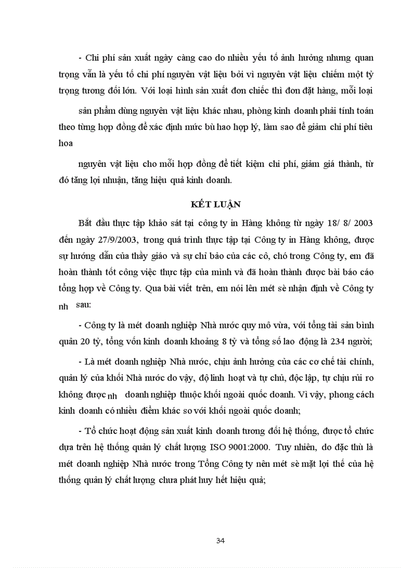 image for page Đánh giá khái quát về hiệu quả sản xuất kinh doanh của Công ty in Hàng không trong những năm gần đây