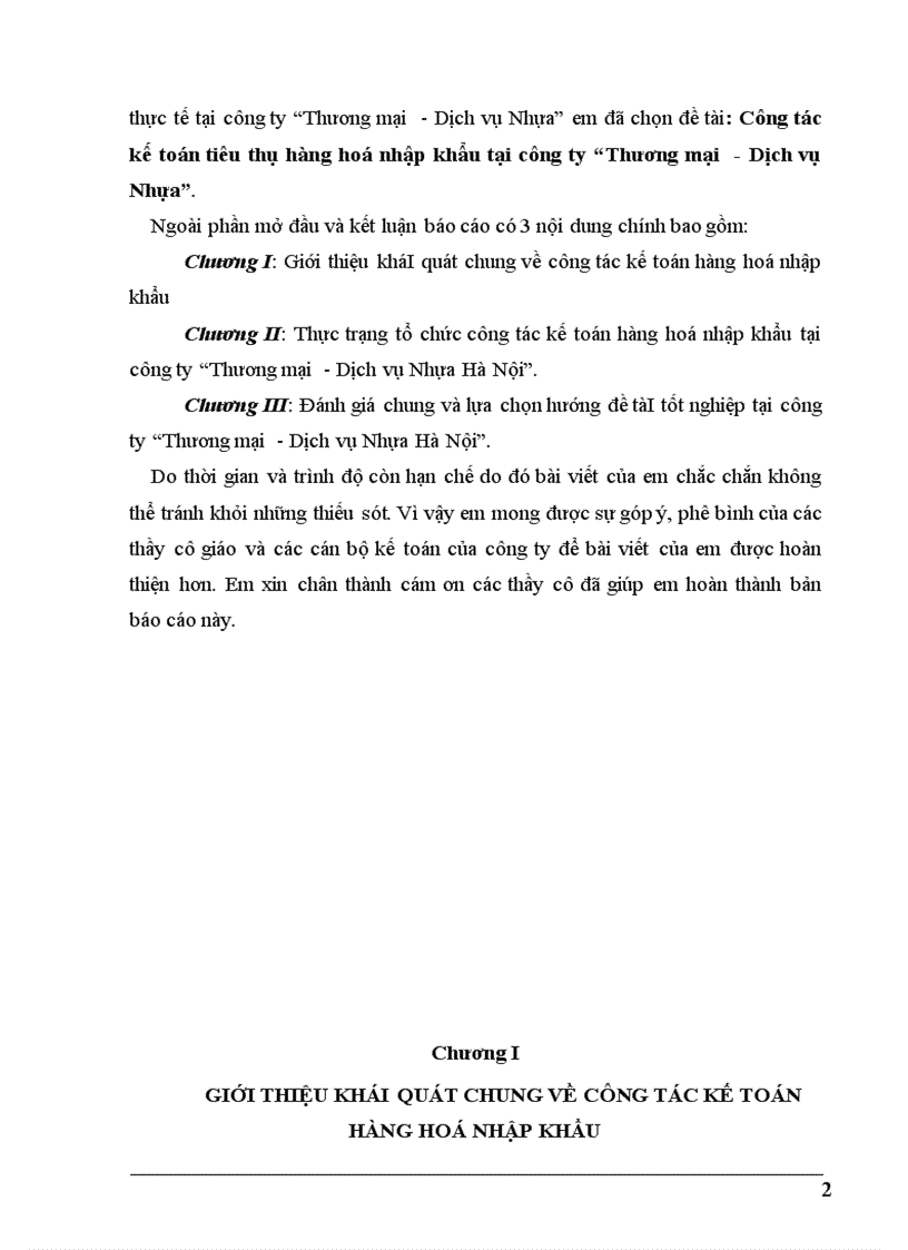 image for page Đánh giá chung và lựa chọn hướng đề tàI tốt nghiệp tại công ty “Thương mại -Dịch vụ Nhựa Hà Nội”.