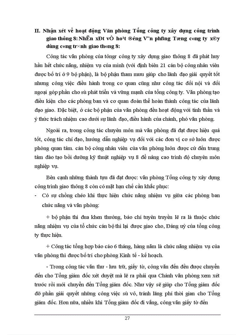 image for page Tổ chức và hoạt động của văn phòng tổng công ty công trình giao thông