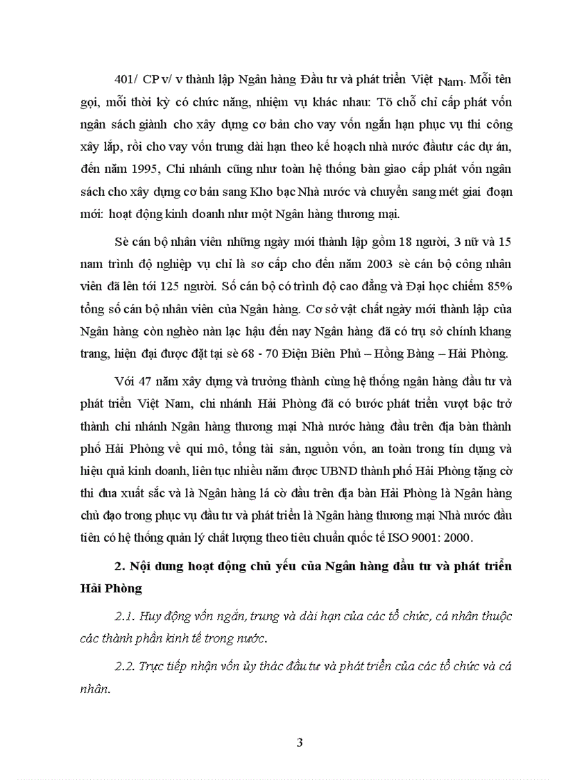 image for page Phương hướng hoạt động của Chi nhánh Ngân hàng Đầu tư và Phát triển Hải Phòng trong thời gian tới.