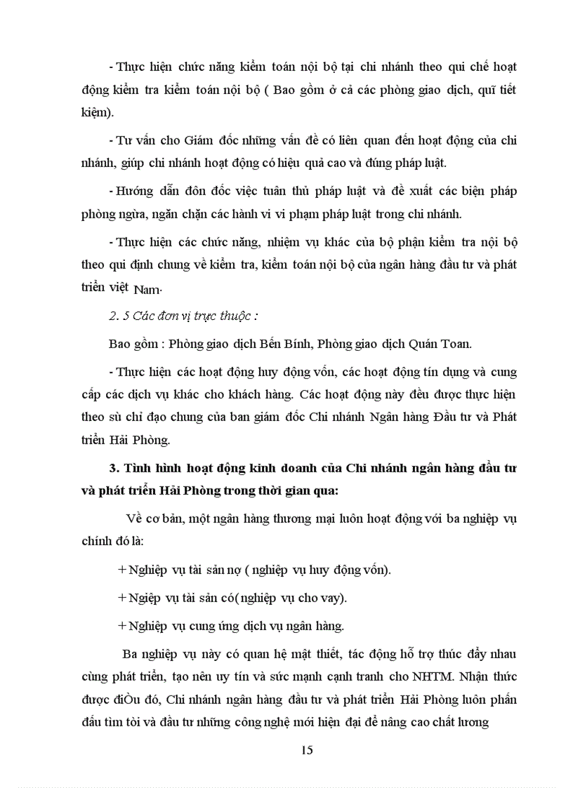 image for page Phương hướng hoạt động của Chi nhánh Ngân hàng Đầu tư và Phát triển Hải Phòng trong thời gian tới.