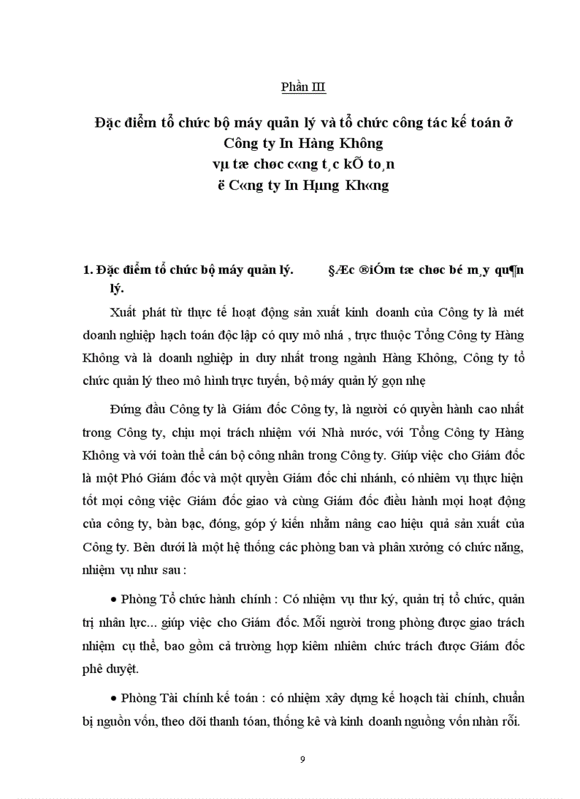 image for page Đặc điểm tổ chức sản xuất và quy trình công nghệ sản xuất sản phẩm ở Công ty Hàng Không