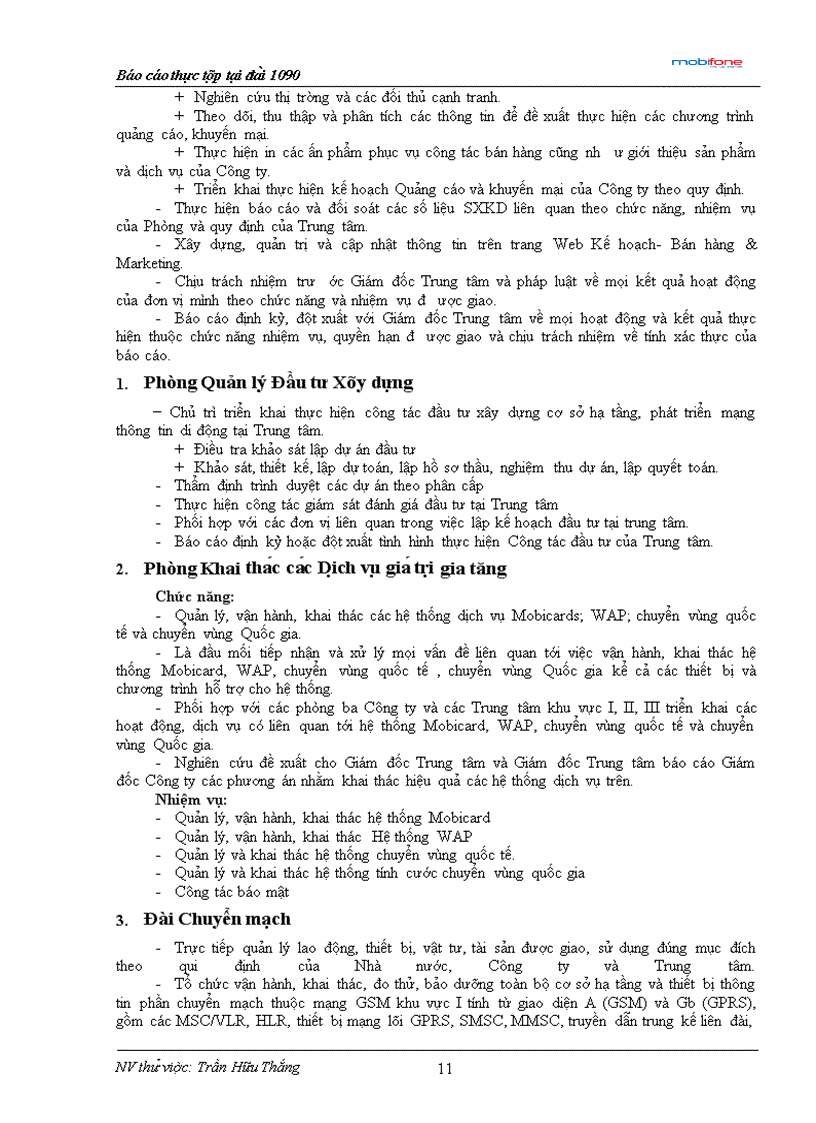 image for page Báo cáo thực tập tổng hợp Công ty VMS MOBIFONE