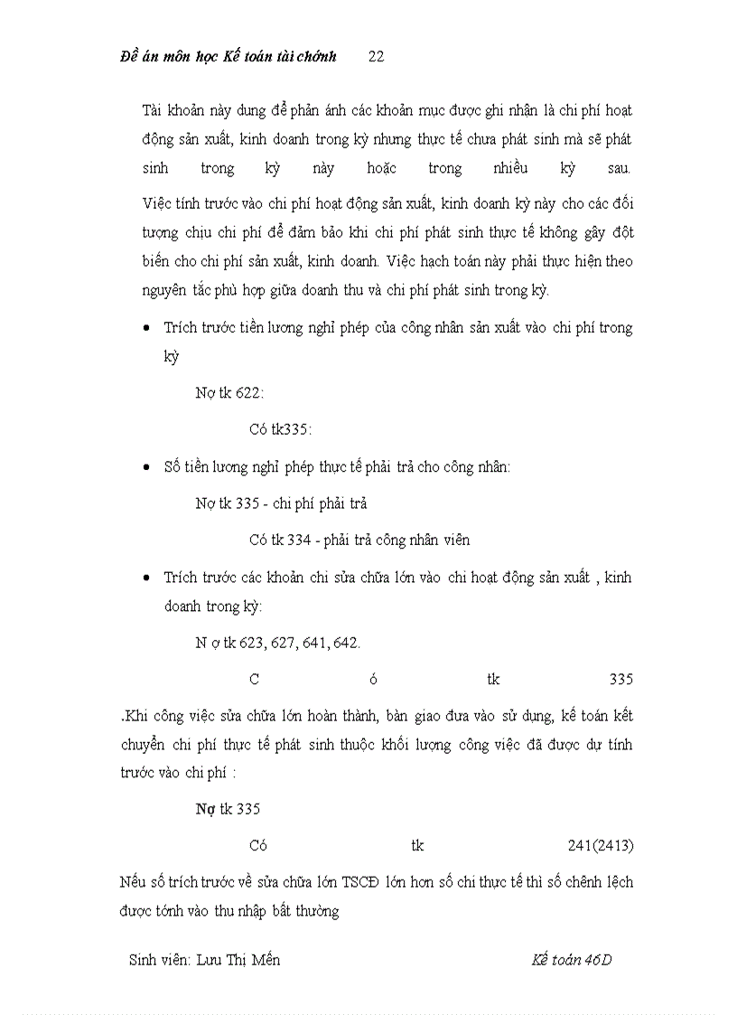 image for page Đề án môn học Kế toán tài chính: Hoàn thiện chế độ kế toán hiện hành về chi phí theo dự toán.