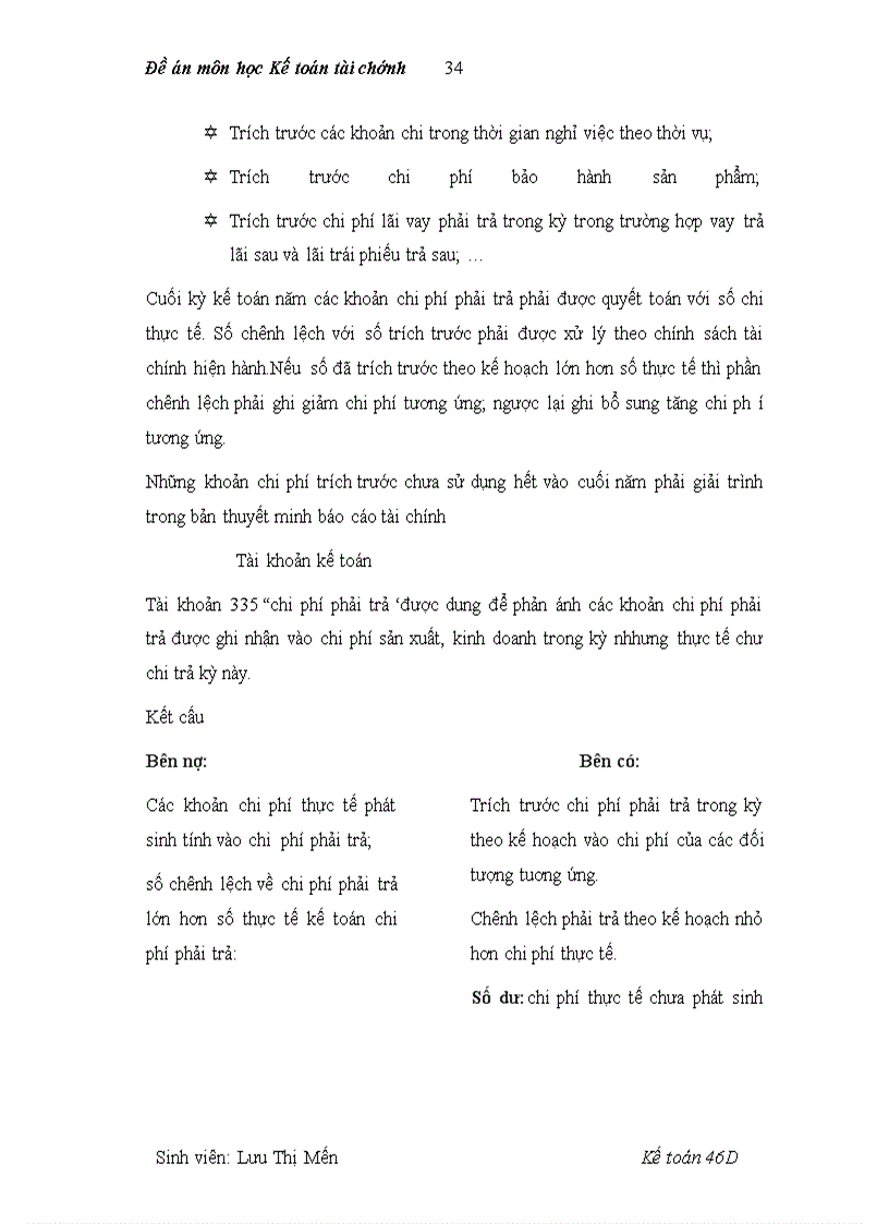 image for page Đề án môn học Kế toán tài chính: Hoàn thiện chế độ kế toán hiện hành về chi phí theo dự toán.