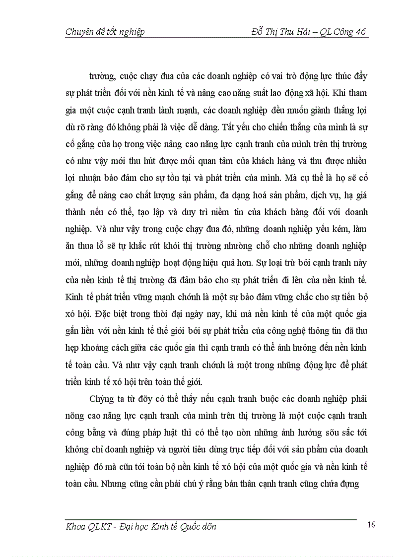 image for page Năng lực cạnh tranh & thực trạng năng lực cạnh tranh của doanh nghiệp Việt Nam trong hội nhập kinh tế quốc tế