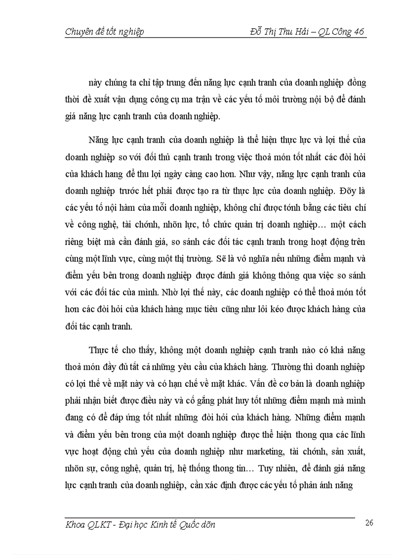image for page Năng lực cạnh tranh & thực trạng năng lực cạnh tranh của doanh nghiệp Việt Nam trong hội nhập kinh tế quốc tế