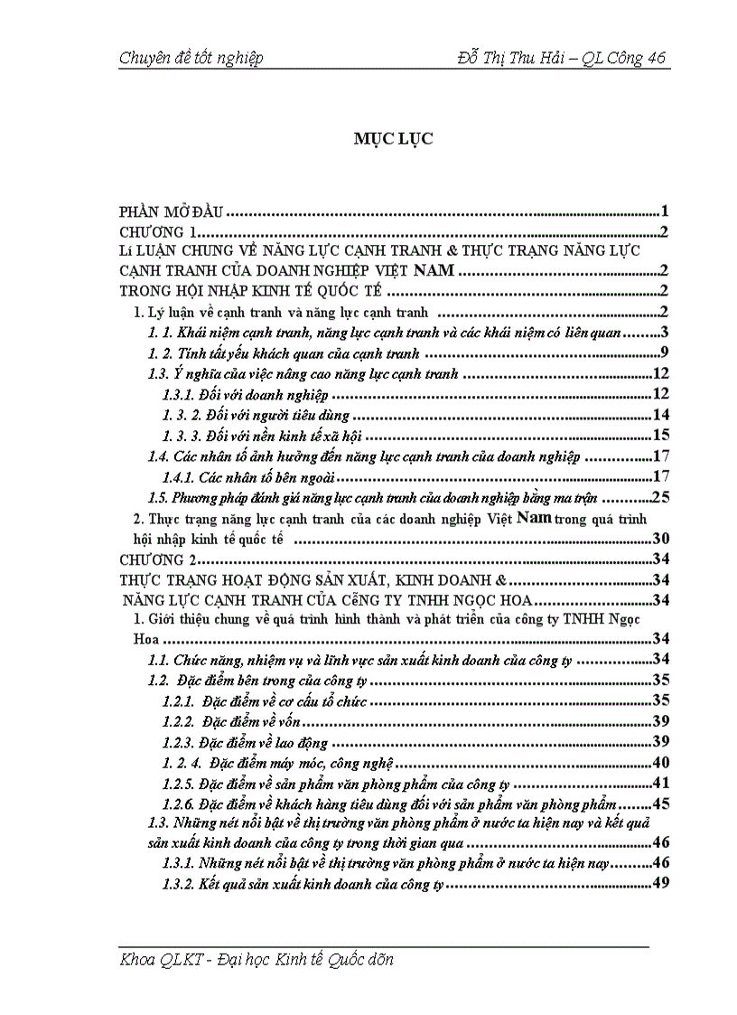 image for page Năng lực cạnh tranh & thực trạng năng lực cạnh tranh của doanh nghiệp Việt Nam trong hội nhập kinh tế quốc tế