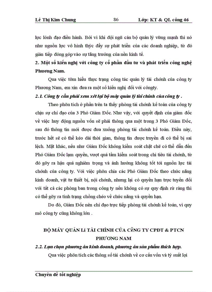image for page Một số giải pháp hoàn thiện công tác quản lý tài chính ở công ty cổ phần đầu tư và phát triển công nghệ Phương Nam