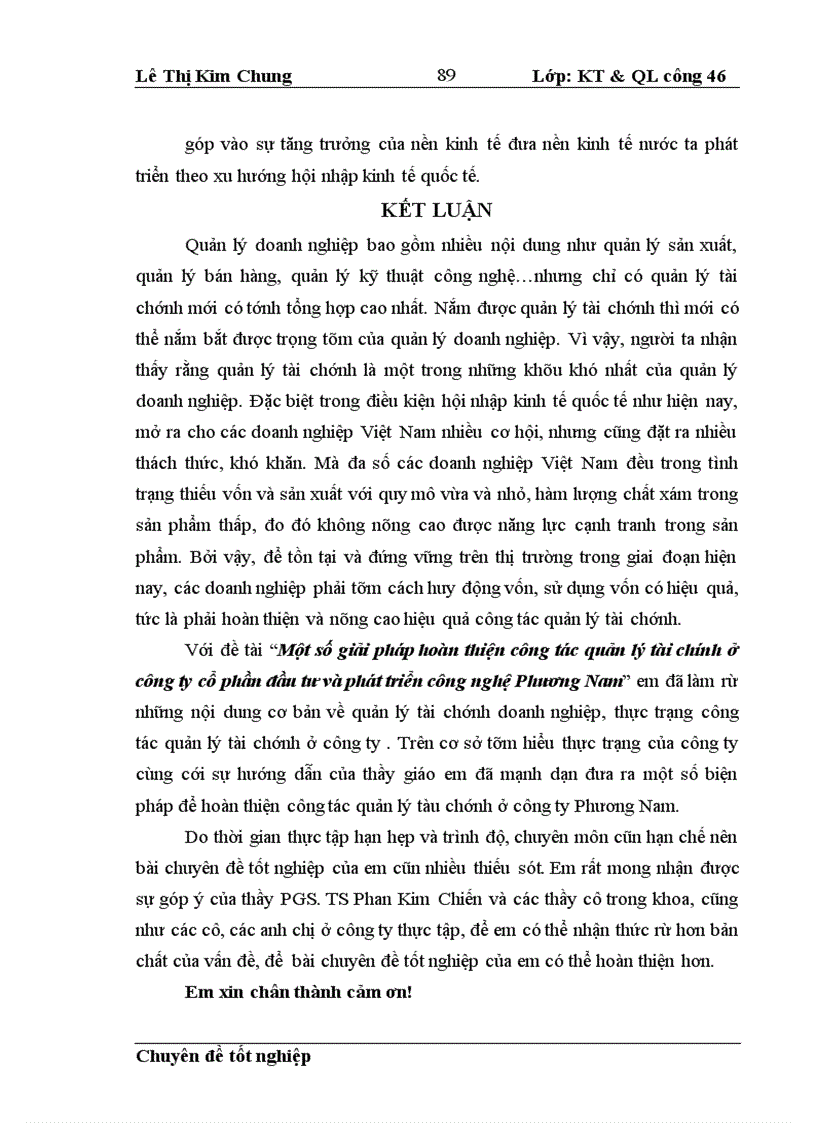 image for page Một số giải pháp hoàn thiện công tác quản lý tài chính ở công ty cổ phần đầu tư và phát triển công nghệ Phương Nam