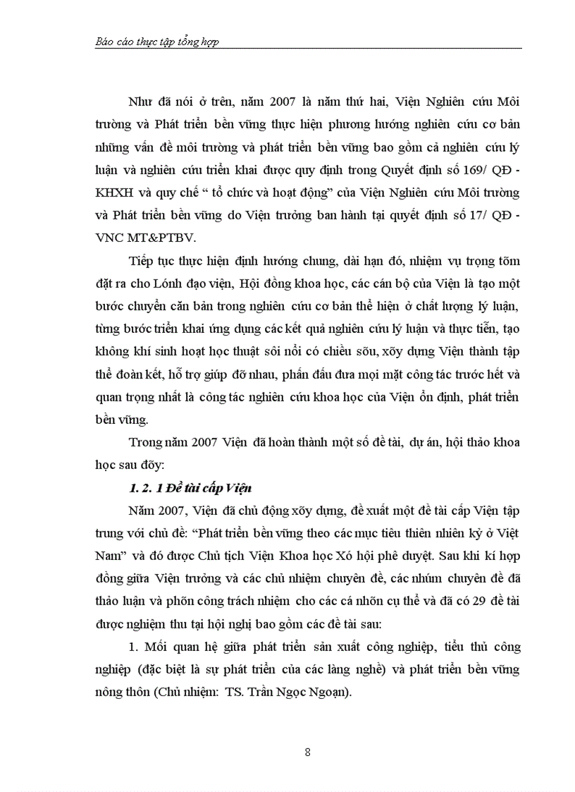 image for page Viện Nghiên cứu Môi trường phát triển bền vững