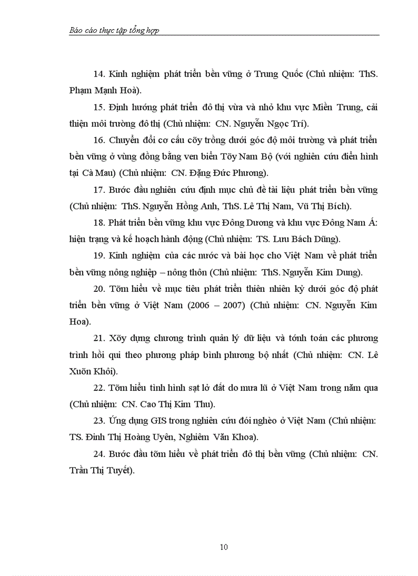 image for page Viện Nghiên cứu Môi trường phát triển bền vững