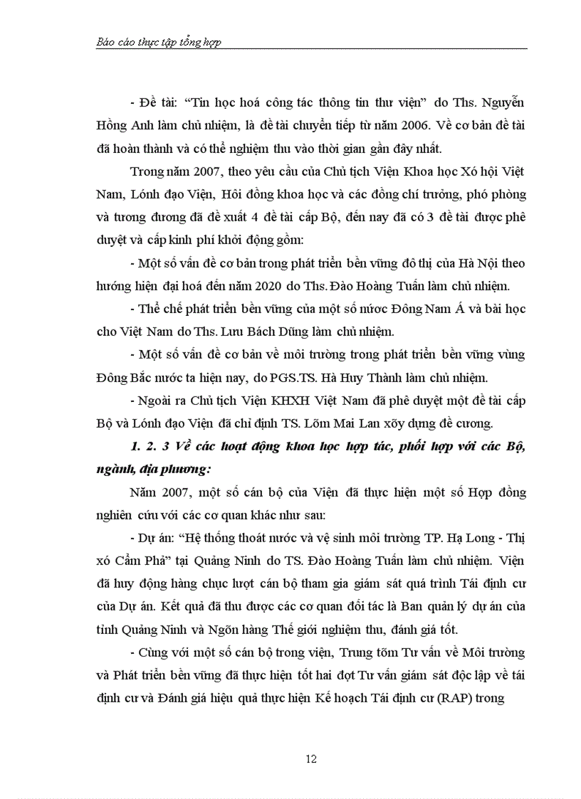 image for page Viện Nghiên cứu Môi trường phát triển bền vững