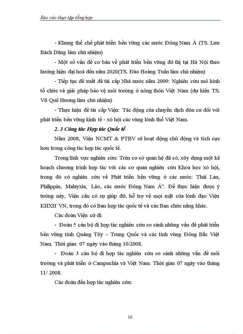 image for page Viện Nghiên cứu Môi trường phát triển bền vững