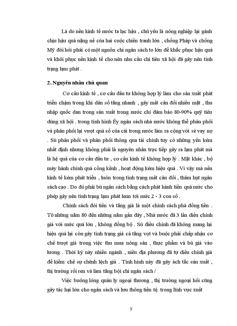 image for page Nguyên nhân dẫn đến lạm phát và tìm cách khắc phục