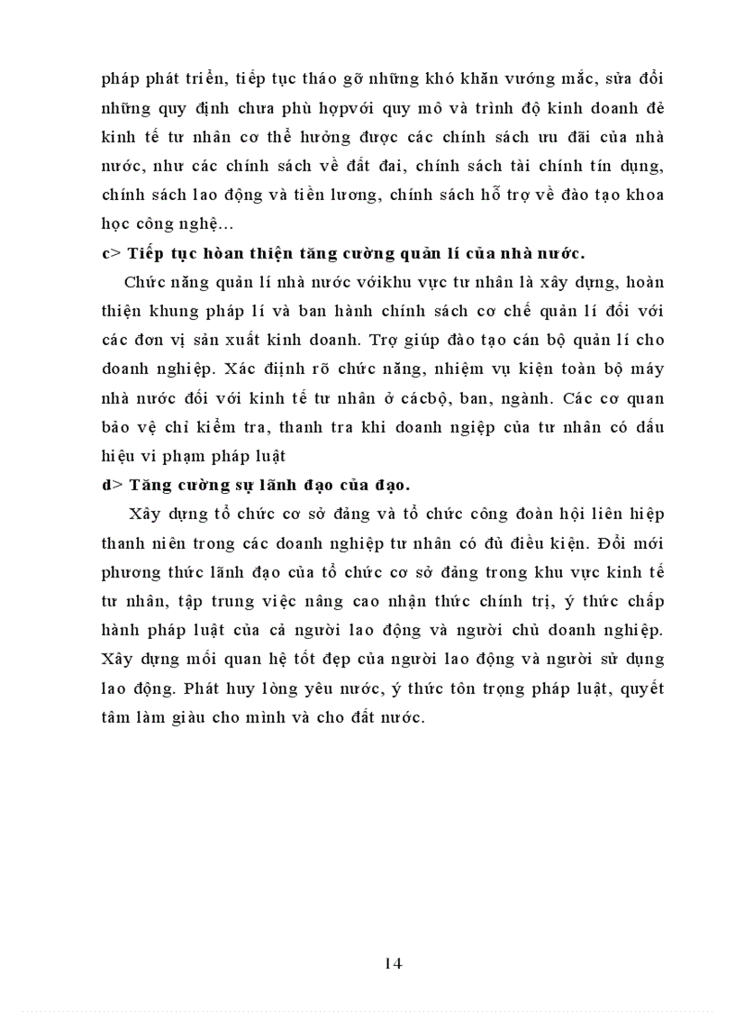 image for page Thực trạng phát triển và cơ chế chính sách đối với kinh tế tư nhân