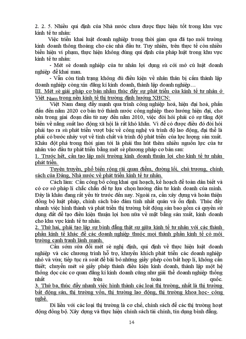 image for page Một số giải pháp cơ bản nhằm thúc đẩy sự phát triển của kinh tế tư nhân Việt Nam trong nền kinh tế thị trường định hướng XHCN