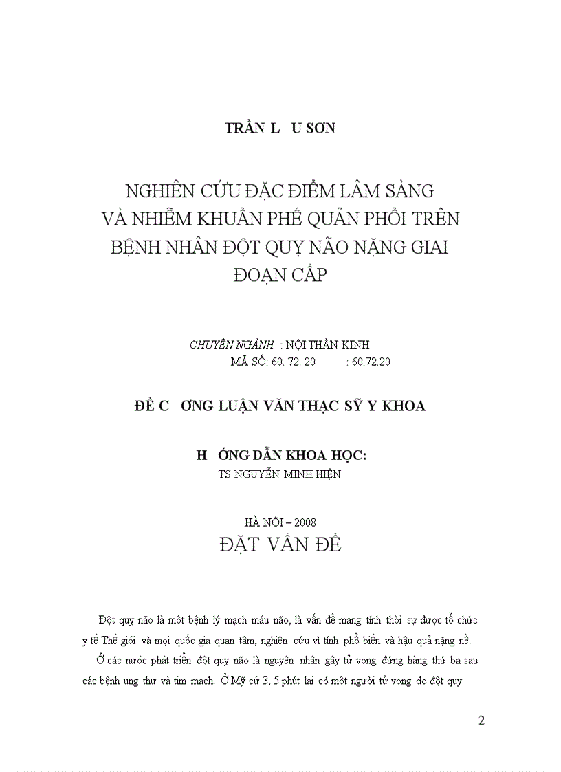 image for page Nghiên cứu biến chứng xuất huyết tiêu hoá trên ở bệnh nhân đột quỵ não tại BV.TWQĐ 108 từ 2003 – 2007