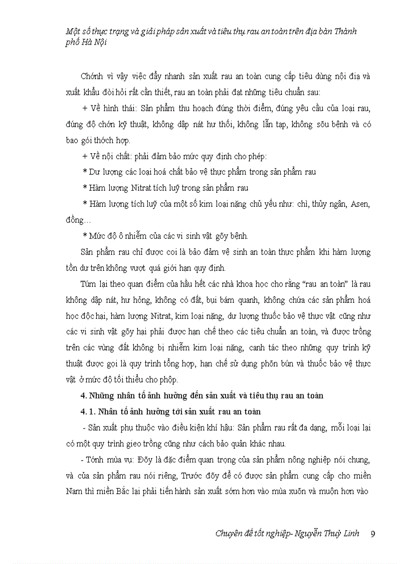 image for page Một số thực trạng và giải pháp sản xuất và tiêu thụ rau an toàn trên địa bàn thành phố Hà Nội