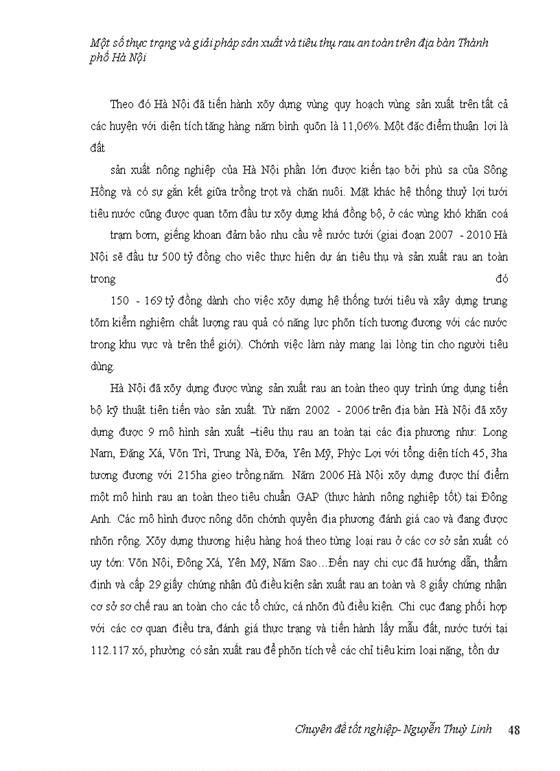 image for page Một số thực trạng và giải pháp sản xuất và tiêu thụ rau an toàn trên địa bàn thành phố Hà Nội