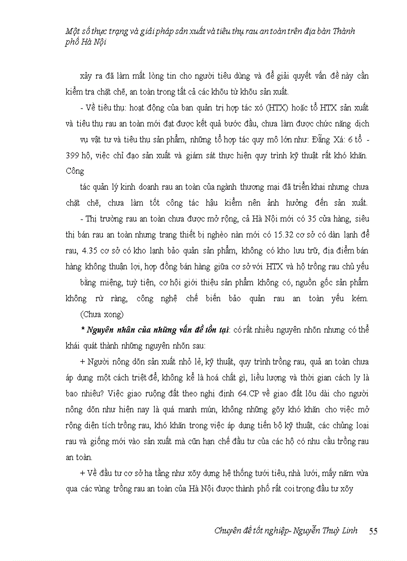 image for page Một số thực trạng và giải pháp sản xuất và tiêu thụ rau an toàn trên địa bàn thành phố Hà Nội