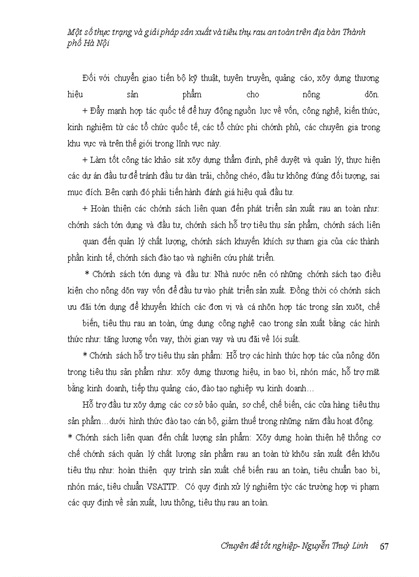 image for page Một số thực trạng và giải pháp sản xuất và tiêu thụ rau an toàn trên địa bàn thành phố Hà Nội