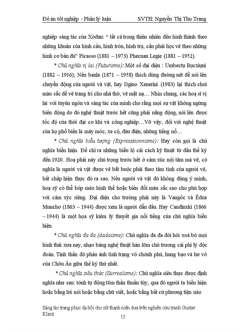 image for page Sáng tác trang phục dạ hội cho nữ thanh niên dựa trên nghiên cứu tranh Gustav Klimt