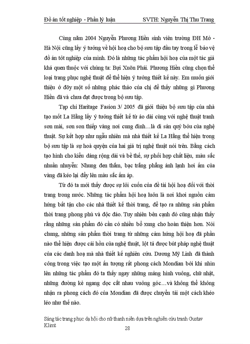 image for page Sáng tác trang phục dạ hội cho nữ thanh niên dựa trên nghiên cứu tranh Gustav Klimt