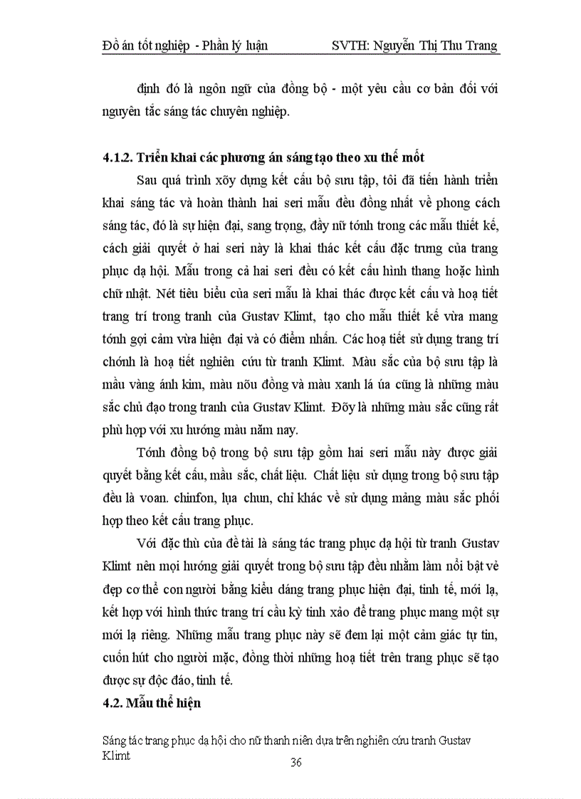 image for page Sáng tác trang phục dạ hội cho nữ thanh niên dựa trên nghiên cứu tranh Gustav Klimt