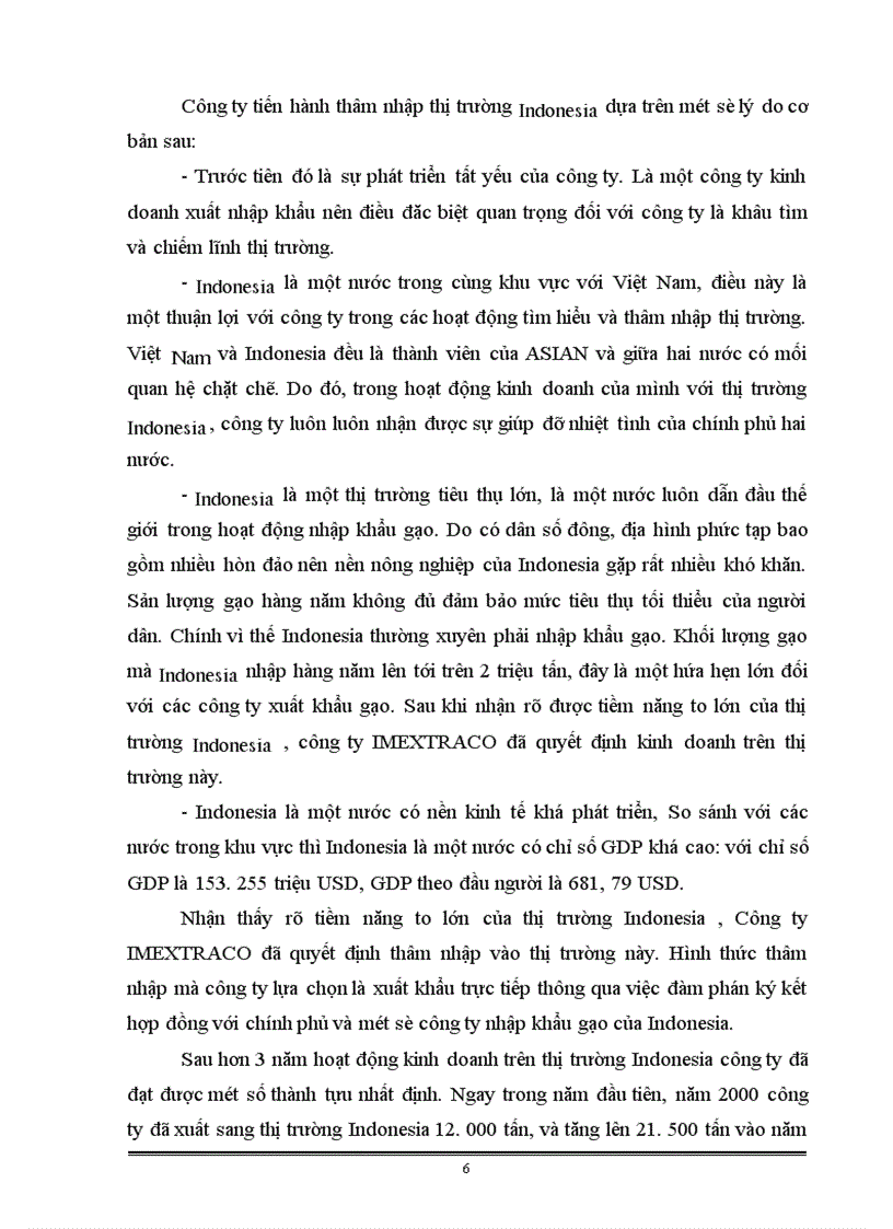 image for page Nền kinh tế Indonesia và sự ảnh hưởng của nó đến sự thâm nhập của công ty Xuất nhập khẩu và xây dựng_ Bộ Nông nghiệp và phát triển nông thôn(IMEXTRACO ) như thế nào?