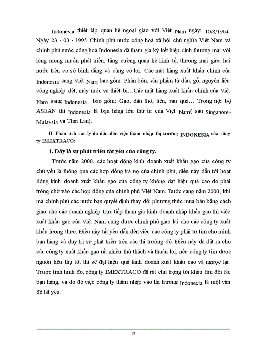 image for page Nền kinh tế Indonesia và sự ảnh hưởng của nó đến sự thâm nhập của công ty Xuất nhập khẩu và xây dựng_ Bộ Nông nghiệp và phát triển nông thôn(IMEXTRACO ) như thế nào?